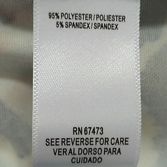 Gabby Skye Multicolor Abstract Pleated Fit & Flare Dress Size 8 - Picture 11 of 12